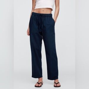 GAP Easy Pant drawstring pant in navy blue